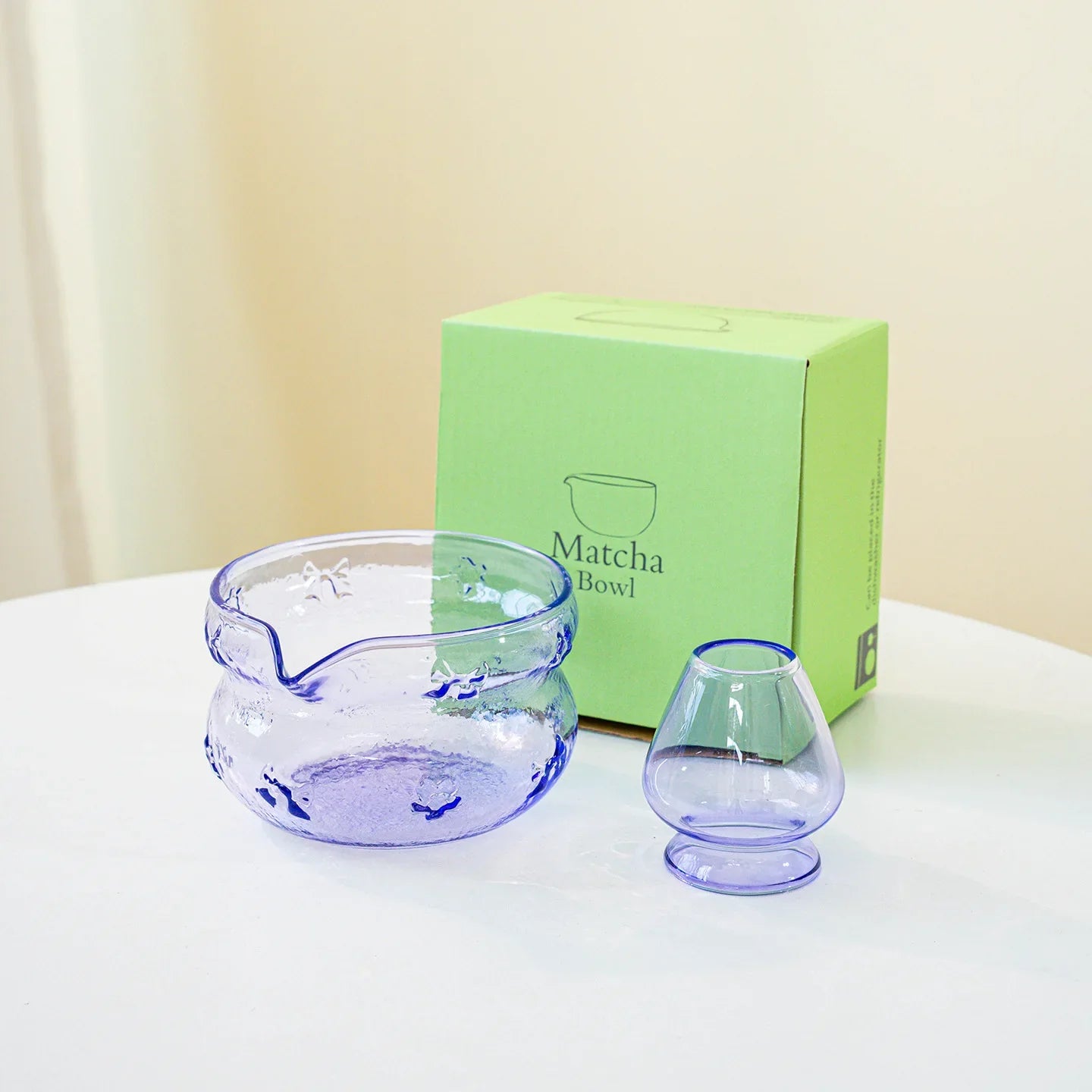 Matcha Mixing Glass Bowl Heat Resistant Tea Whisk Bowl 2PCS-PE - Tophatter Daily Deals