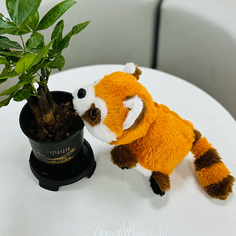 Double-Sided Panda Raccoon Plush Toy Red Panda Animals - Tophatter Daily Deals