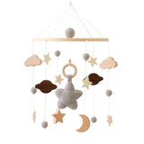 Wooden Baby Mobile With Music Box Newborn Sensory Toys Grey - Tophatter Daily Deals