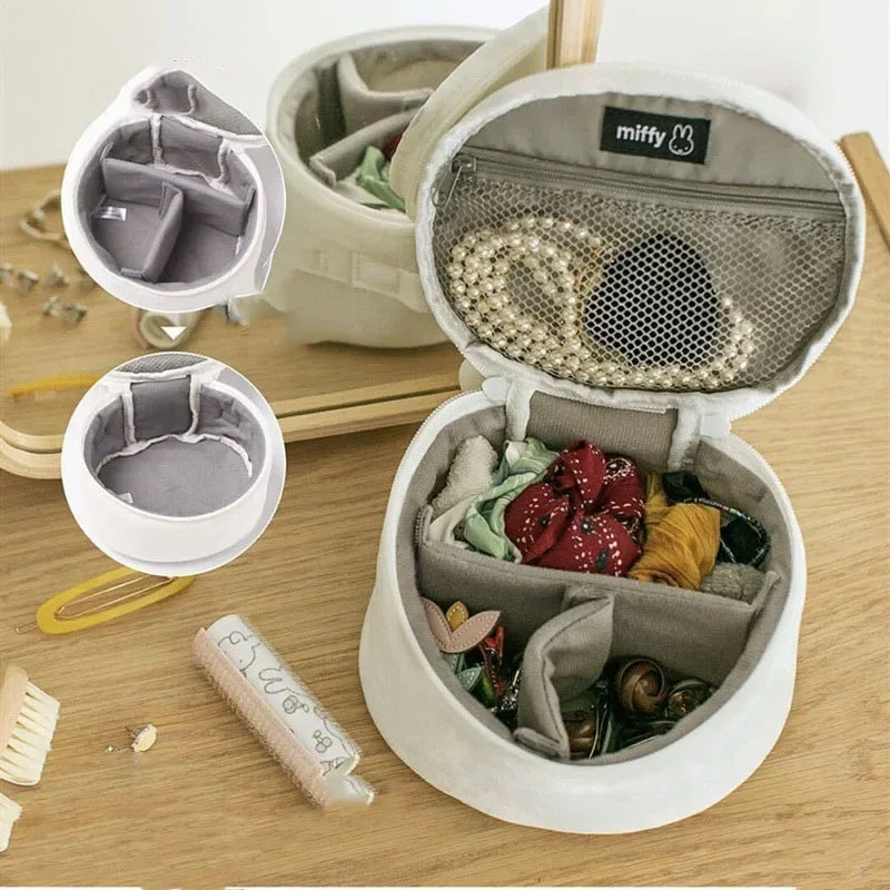 Miffy Round Plush Cosmetic Bag Animals - Tophatter Daily Deals