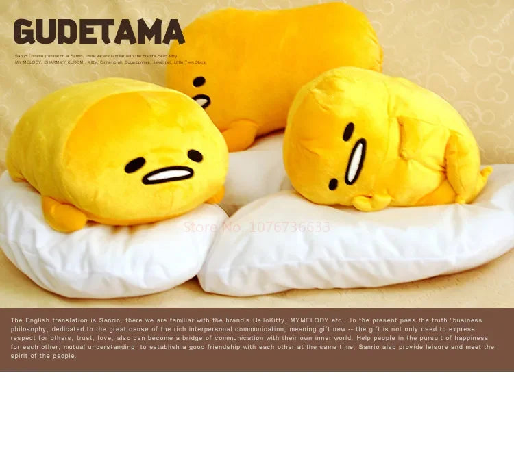 Sanrio Gudetama Plush Pillow Food - Tophatter Daily Deals