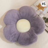 Sunflower Flower Cushion Grey x Cream Flowers - Tophatter Daily Deals