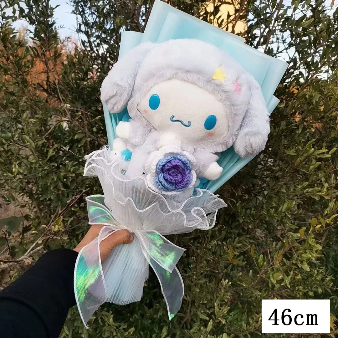 Sanrio Kuromi My Melody Hello Kitty Cinnamoroll Plush Bouquet Cinnamoroll (Blue) Flowers - Tophatter Daily Deals