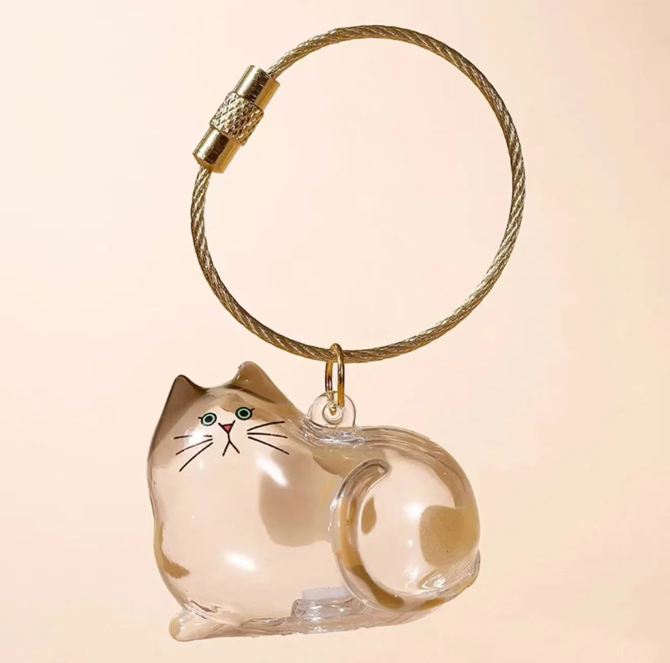 Dog Hair Keepsake Keychain Pendant Clear Resin Charm M3 - Tophatter Daily Deals