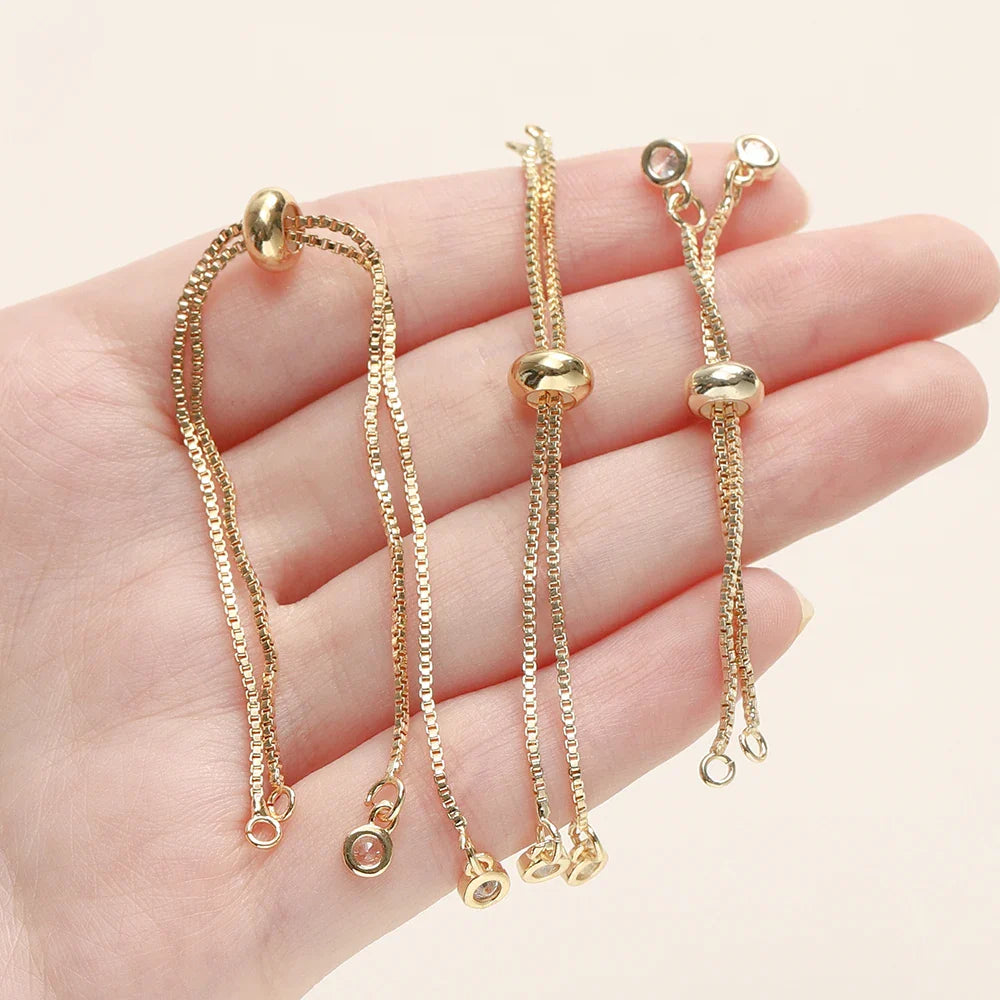 Adjustable Slider Chains For DIY Bracelet Making Accessories - Tophatter Daily Deals