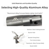 Mini Camping Gas Stove 2500W Silver Camp Cooking - Tophatter Daily Deals