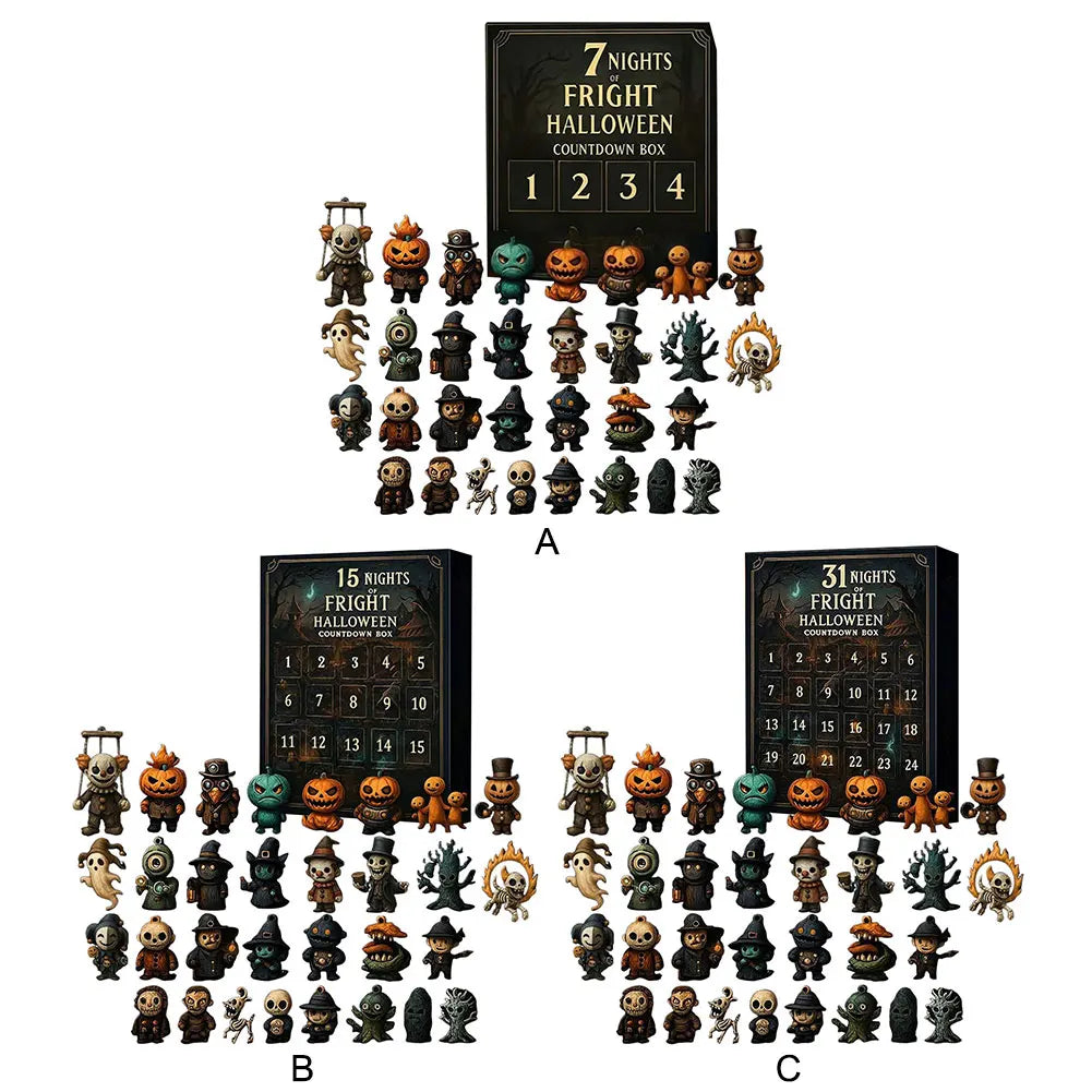 Halloween Advent Calendar 31 Days Collectible Figurines 2025 - Tophatter Daily Deals