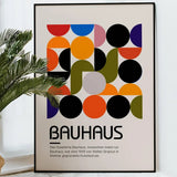 Bauhaus Canvas Wall Art Print Pink Quote Modern Nordic - Tophatter Daily Deals