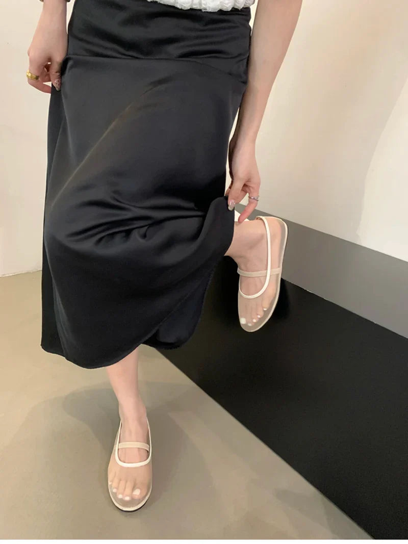 Lightweight Women’s Mary Jane Flats - Shallow Mesh, Casual - Tophatter Daily Deals