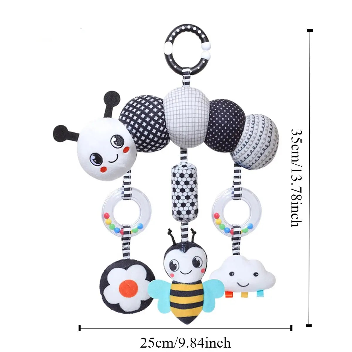 Baby Rattle Stroller Hanging Toy Newborn Sensory Toys - Tophatter Daily Deals