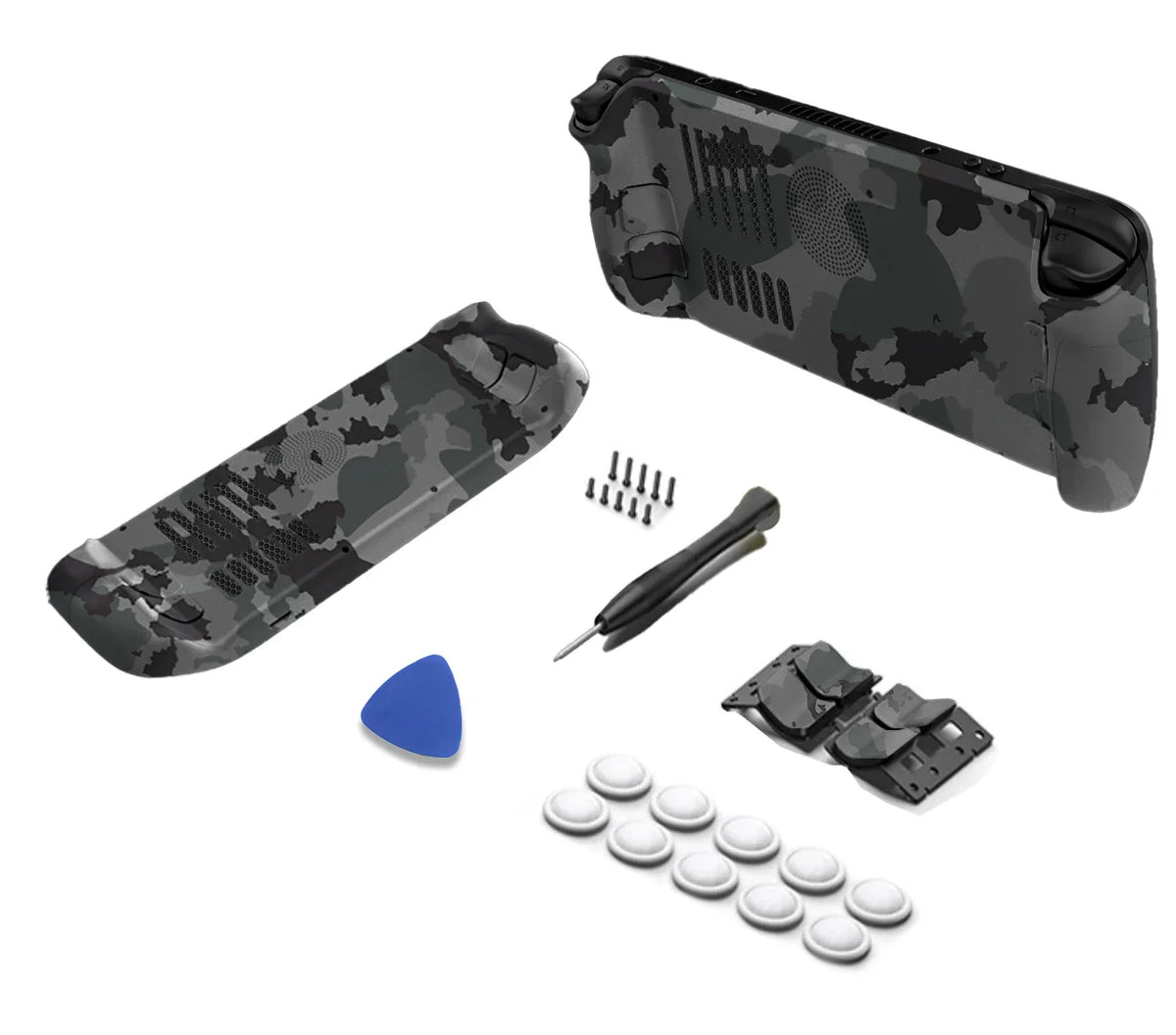 Steam Deck Transparent Replacement Shell Kit Console SD Camouflage - Tophatter Daily Deals