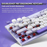 Wireless Low Profile Mechanical Keyboard 98 Keys PBT - Tophatter Daily Deals
