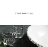 White Porcelain Rock Edge Soup Bowl Modern Tableware - Tophatter Daily Deals