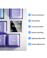 Mechanical Bluetooth Gaming Keyboard 75 Percent Hot Swap - Tophatter Daily Deals