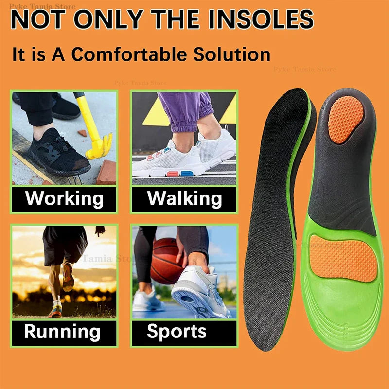 Orthopedic Arch Support Insoles Thick Shock Absorption Plantar Fascia Insole - Tophatter Daily Deals