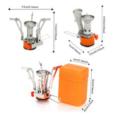 2PCS Mini Camping Gas Stove Orange Camp Cooking - Tophatter Daily Deals