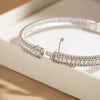 Moissanite 2mm Bracelet 18K Gold Plated Tennis Bangle - Tophatter Daily Deals