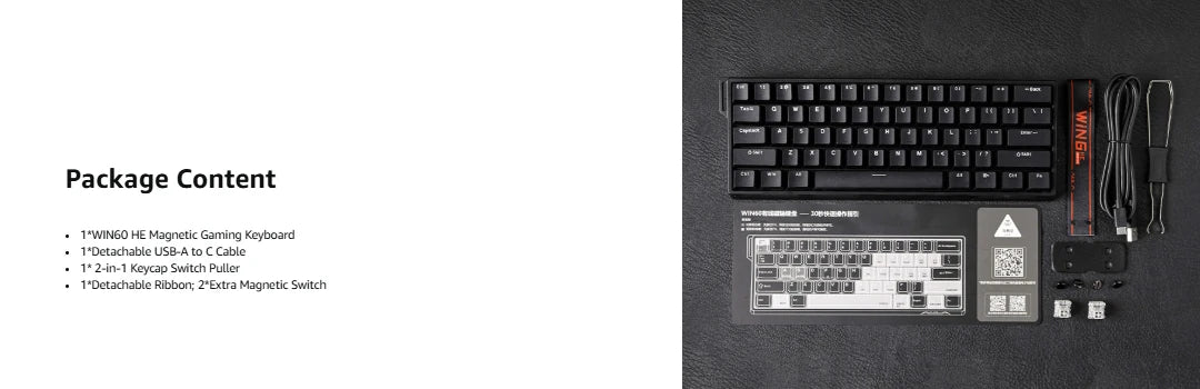 60 Percent Magnetic Mechanical Keyboard Hot Swap 8000Hz - Tophatter Daily Deals
