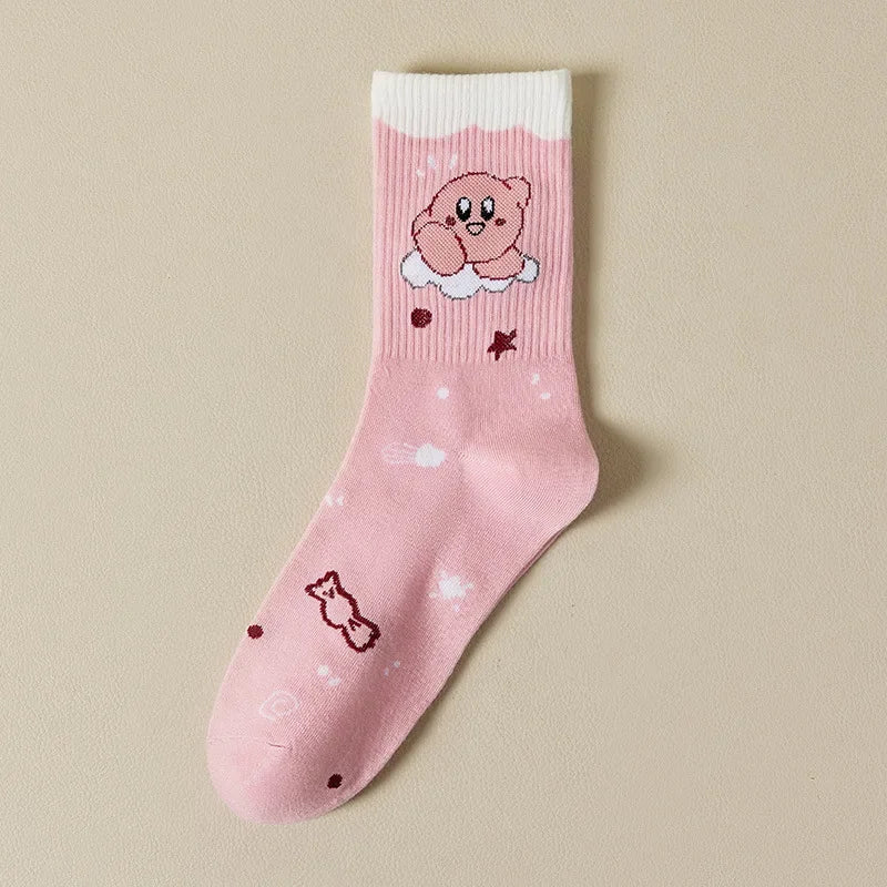 Kirby Kawaii Pink Socks Kirby E One Size Anime - Tophatter Daily Deals