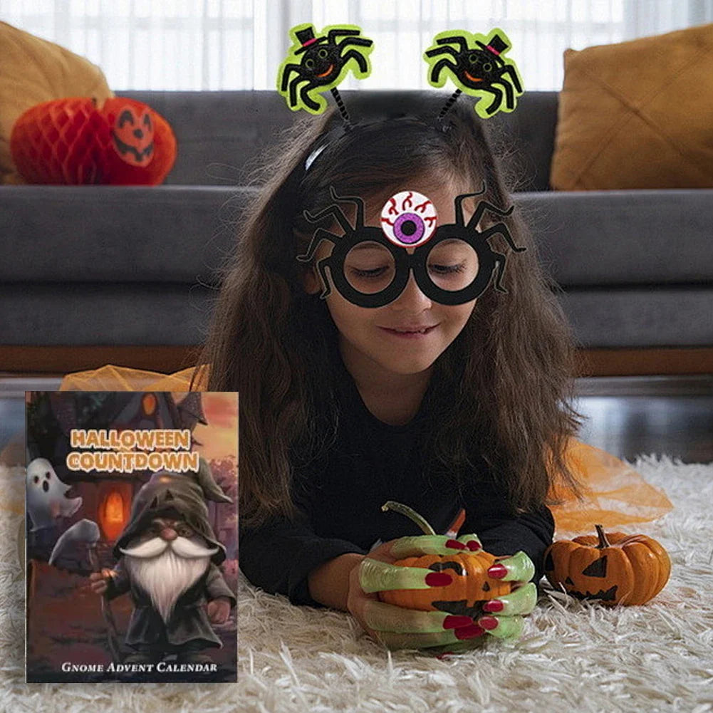 Halloween Gnome Advent Calendar Two Panel Countdown 2025 - Tophatter Daily Deals