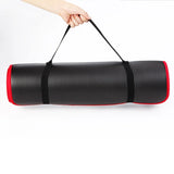 10MM Extra Thick Non-Slip NRB Yoga Mat 183x61cm Black Yoga & Pilates Mats - Tophatter Daily Deals