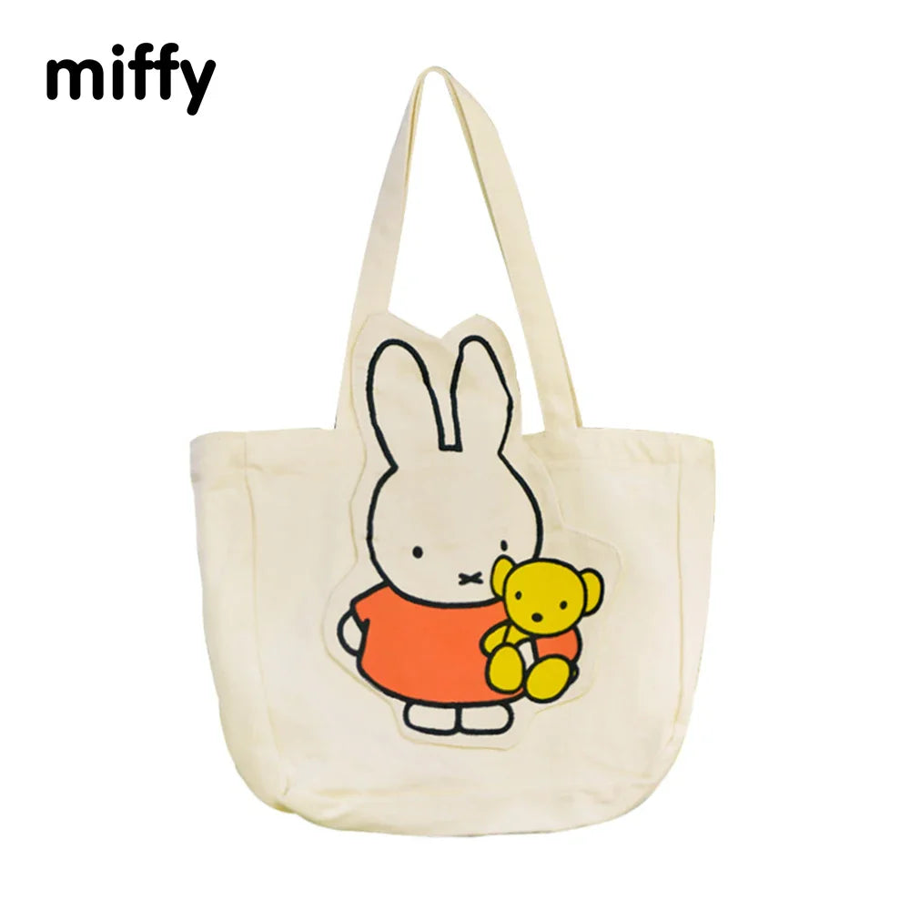Miffy Bunny Canvas Tote Bag Animals - Tophatter Daily Deals