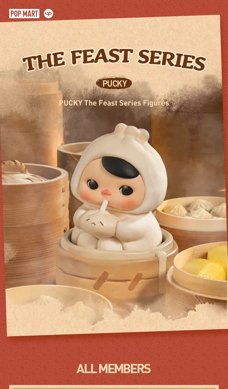 Genuine Pop Mart Pucky The Feast Series Blind Box Figure by Pucky Food - Tophatter Daily Deals