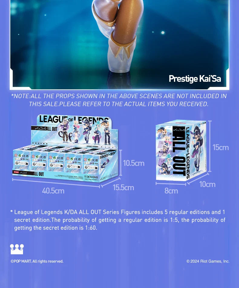 Genuine Pop Mart League of Legends K/DA ALL OUT Series Figures Blind Box Anime - Tophatter Daily Deals