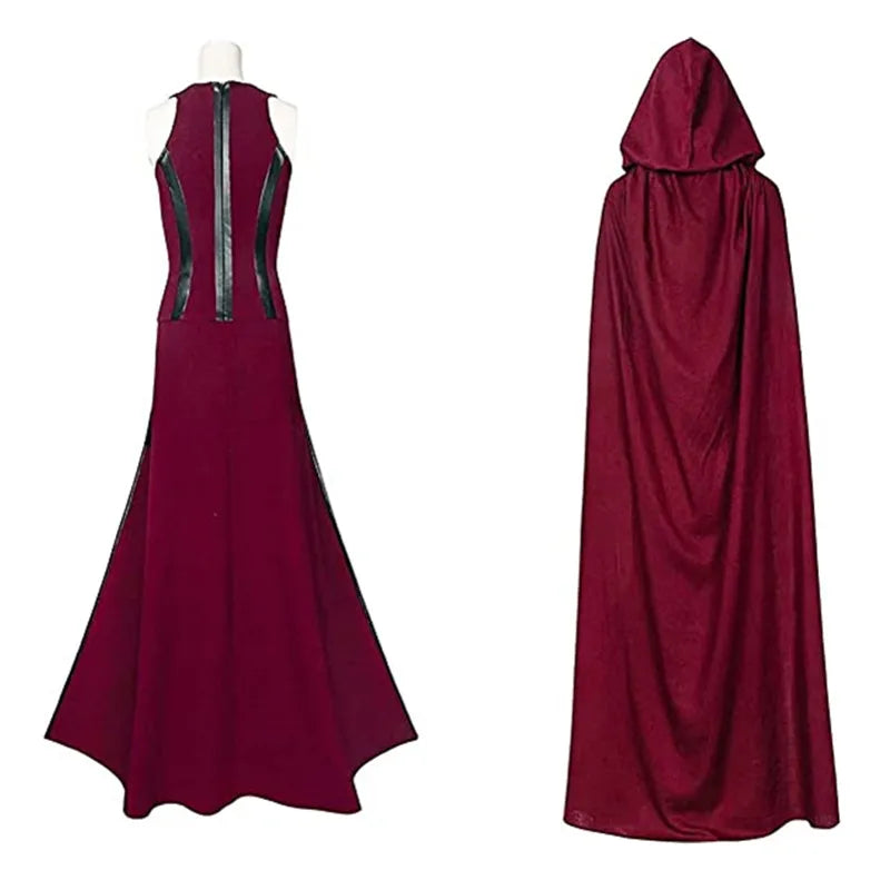 Scarlet Witch Cosplay Full Set Costume Cloak Pants - Tophatter Daily Deals