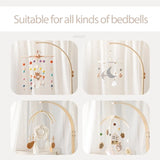 Wooden Rabbit Crib Mobile Newborn Sensory Toys Soft - Tophatter Daily Deals