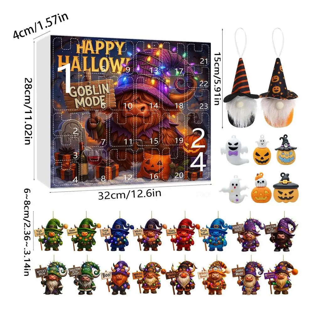 Halloween Gnome Advent Calendar Plush Countdown 2025 A - Tophatter Daily Deals