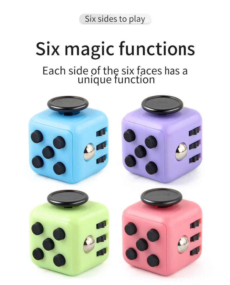 Fidget Cube Antistress Spinner Toy Sensory Stress Relief - Tophatter Daily Deals
