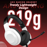 Gaming Headset Wired Lightweight With Omnidirectional Mic - Tophatter Daily Deals