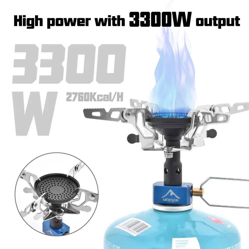3300W Camping Gas Burner Silver Camp Cooking - Tophatter Daily Deals