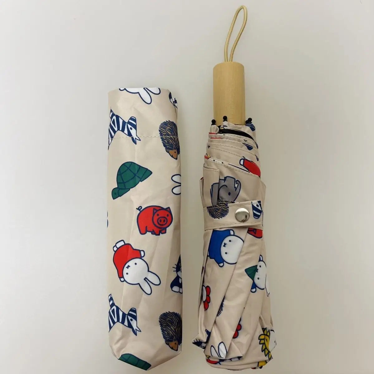 MIffy Patterned Fold-Up Umbrella MIffy Animals - Tophatter Daily Deals
