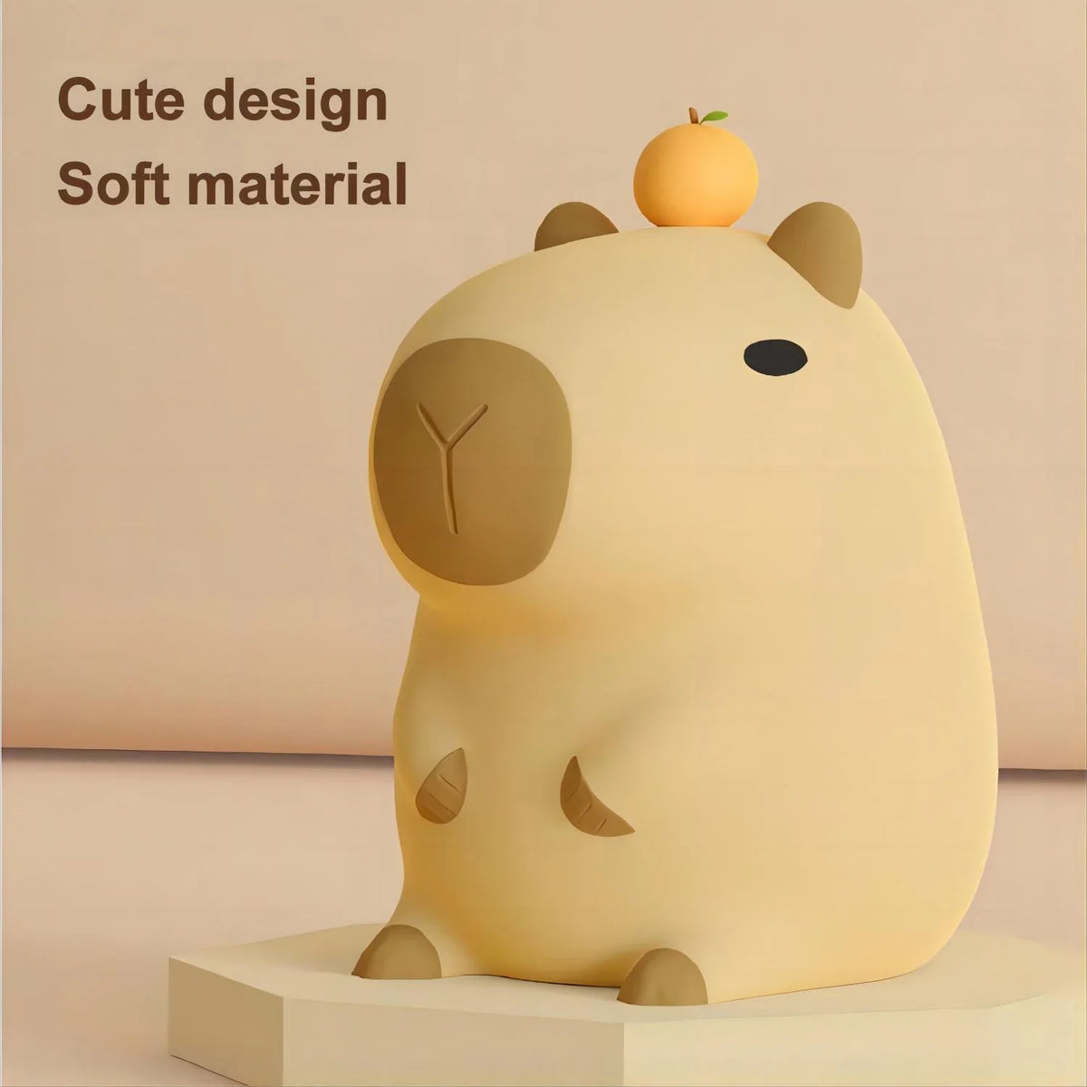 Capybara Silicone Night Light USB Rechargeable Timing Dimming Animals - Tophatter Daily Deals