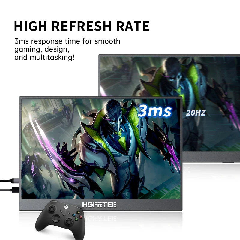 Portable 14.1 Inch 1080P IPS Gaming Monitor With Stand - Tophatter Daily Deals
