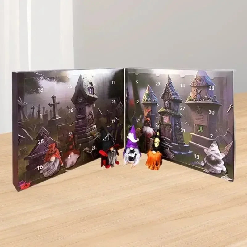 Halloween Advent Calendar Blind Box 31 Day Gnome Countdown - Tophatter Daily Deals