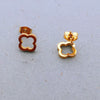 Clover Flower Stainless Steel Bracelet Set Gold Gift - Tophatter Daily Deals