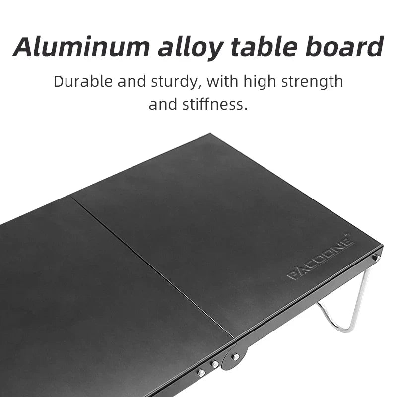 Camping Portable Folding Table Black Camp Furniture - Tophatter Daily Deals