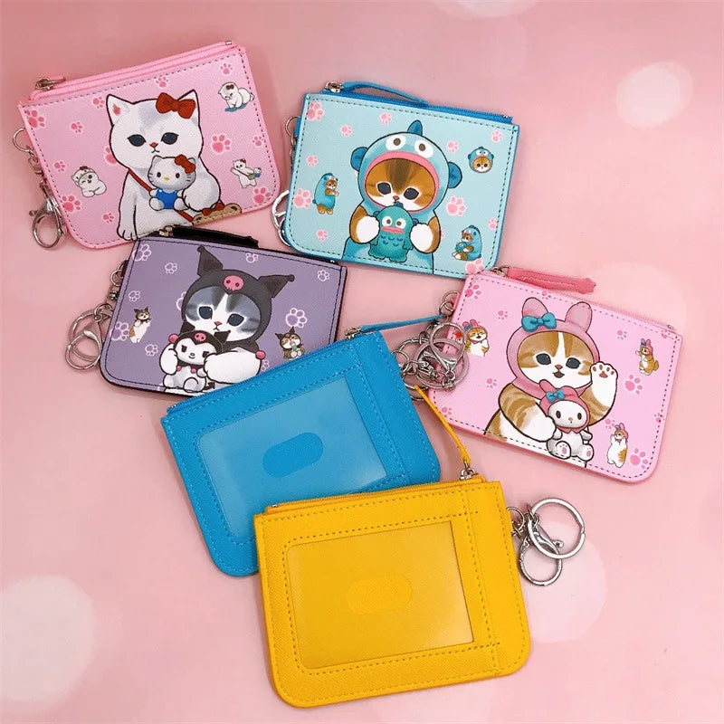 Mofusand x Sanrio Card Holder Coin Purse Keyring Animals - Tophatter Daily Deals