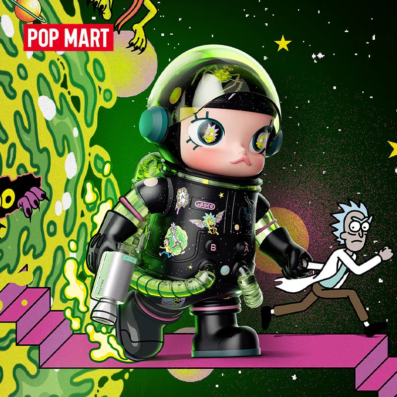 Genuine Pop Mart Mega Space Molly 400% Rick and Morty Limited Edition Figure MEGA 400 Outer Space - Tophatter Daily Deals