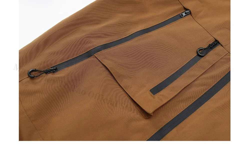 Waterproof Men's Hiking Jacket - Oversized Hooded Polyester - Tophatter Daily Deals