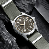 Military Quartz Field Watch 37mm Sapphire Fall 2025 - Tophatter Daily Deals