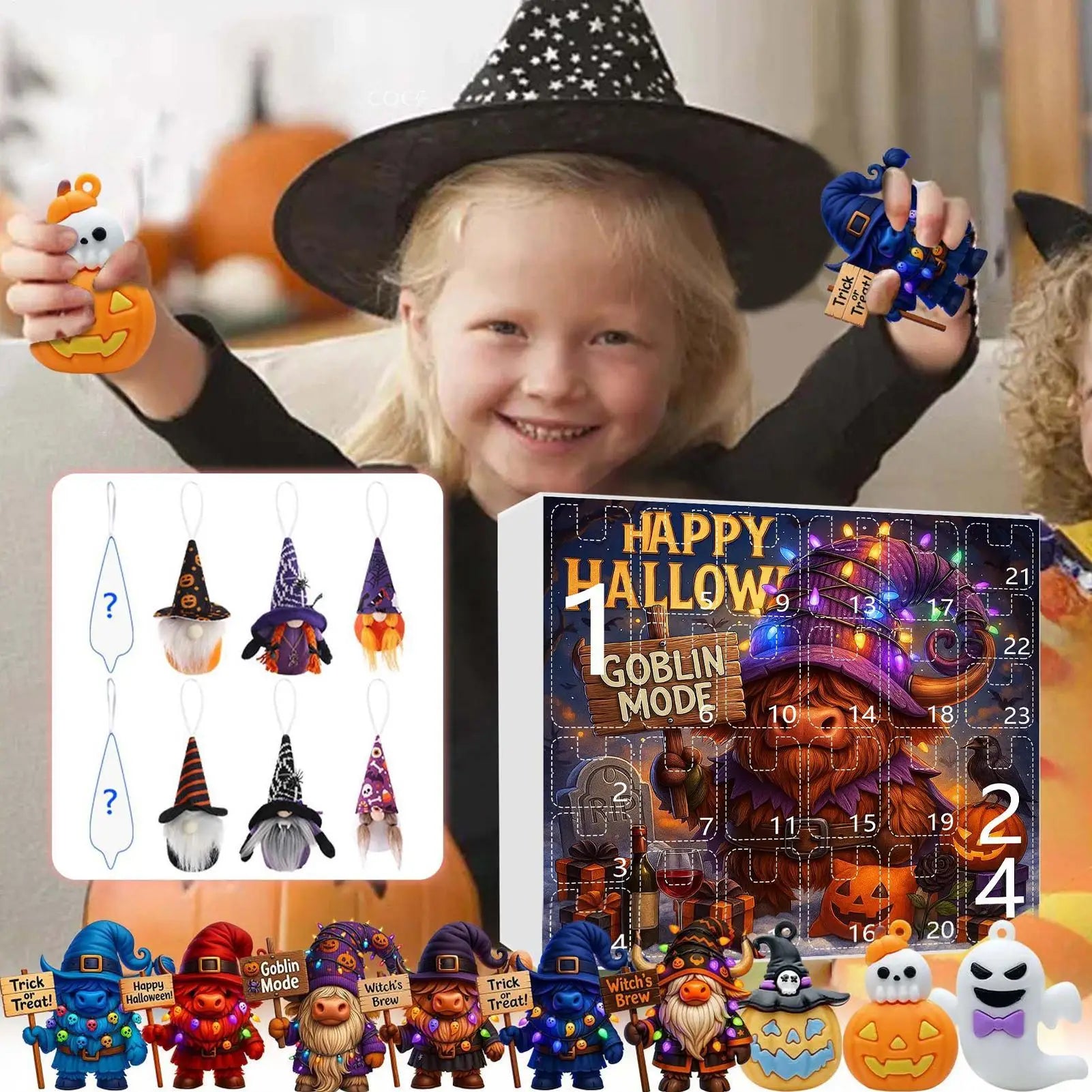 Halloween Gnome Advent Calendar Plush Countdown 2025 - Tophatter Daily Deals