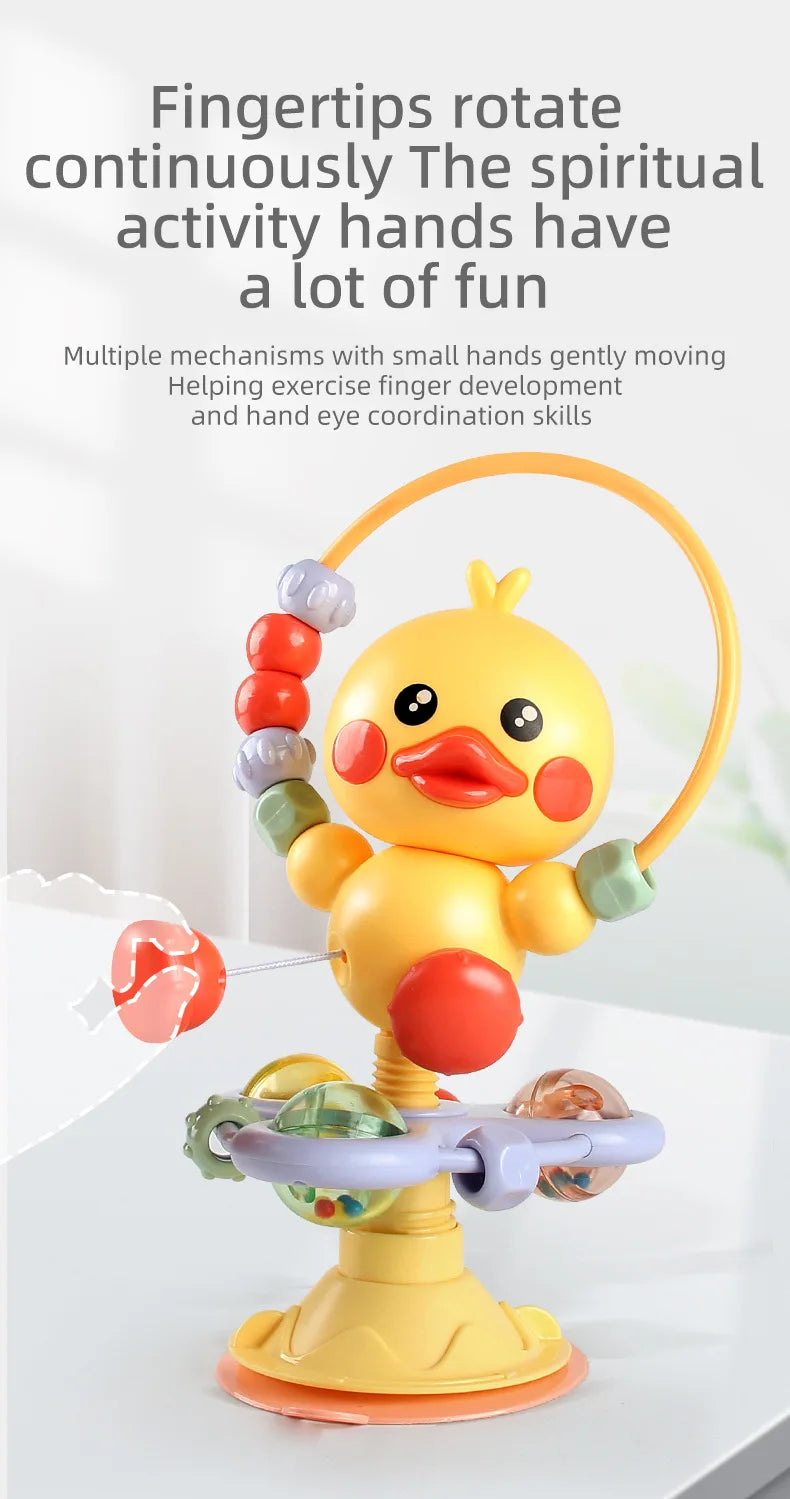 Baby Soothing Rattle Suction Cup Newborn Sensory Toys - Tophatter Daily Deals