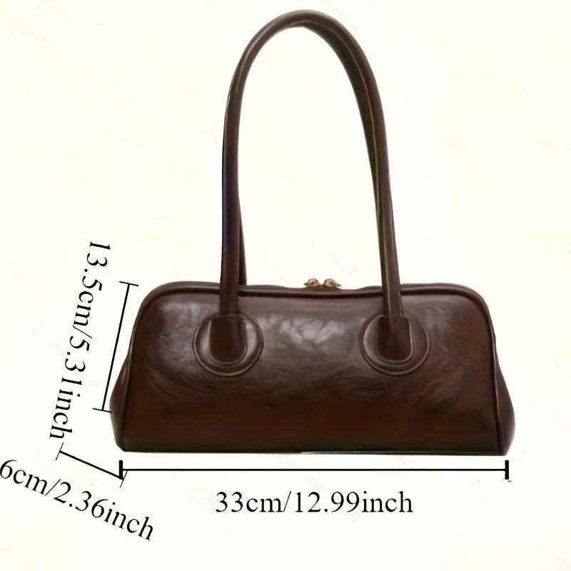 Baguette Shoulder Bag Large Pillow Style (Coffee) Apparel & Accessories > Handbags, Wallet's & Cases > Handbags - Tophatter Daily Deals