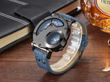 Quartz Sport Watch With Fabric Strap Irregular Alloy Case - Tophatter Daily Deals