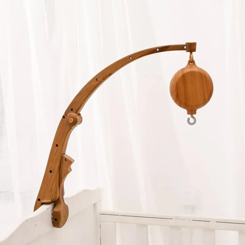 Wooden Felt Animal Crib Mobile With Soothing Calming Music - Tophatter Daily Deals