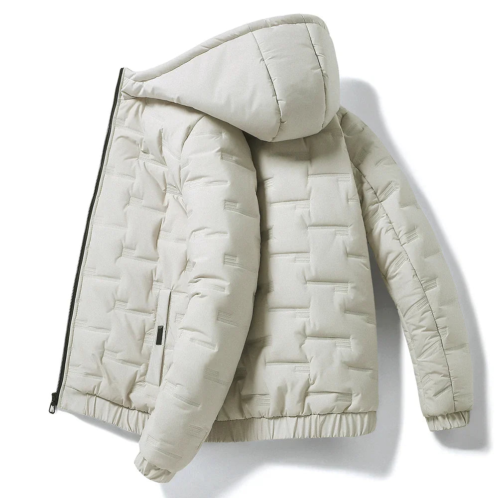 Winter Men's Hooded Down Jacket Thick Puffer Apparel & Accessories > Clothing > Outerwear > Coats & Jackets > Puffer Jackets - Tophatter Daily Deals